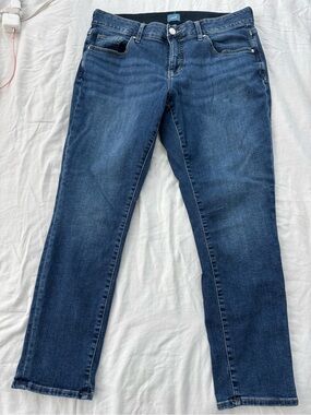 Jag Jeans Women’s Girlfriend Cropped Slim Dark Blue Denim